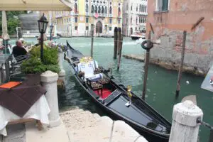 Gondolas on Venice canals