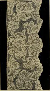 Historical illustration of lace craftsmanship