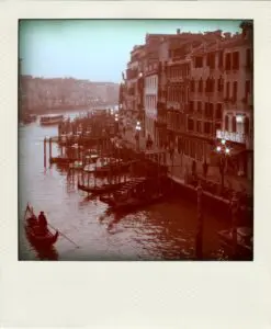 Venice Grand Canal and historic buildings seen from the water, an authentic way to discover Venice