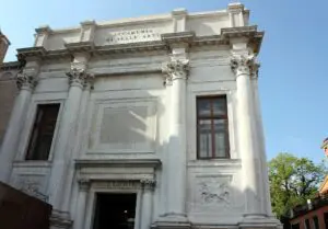 Facade of the Gallerie dell'Accademia museum in Venice