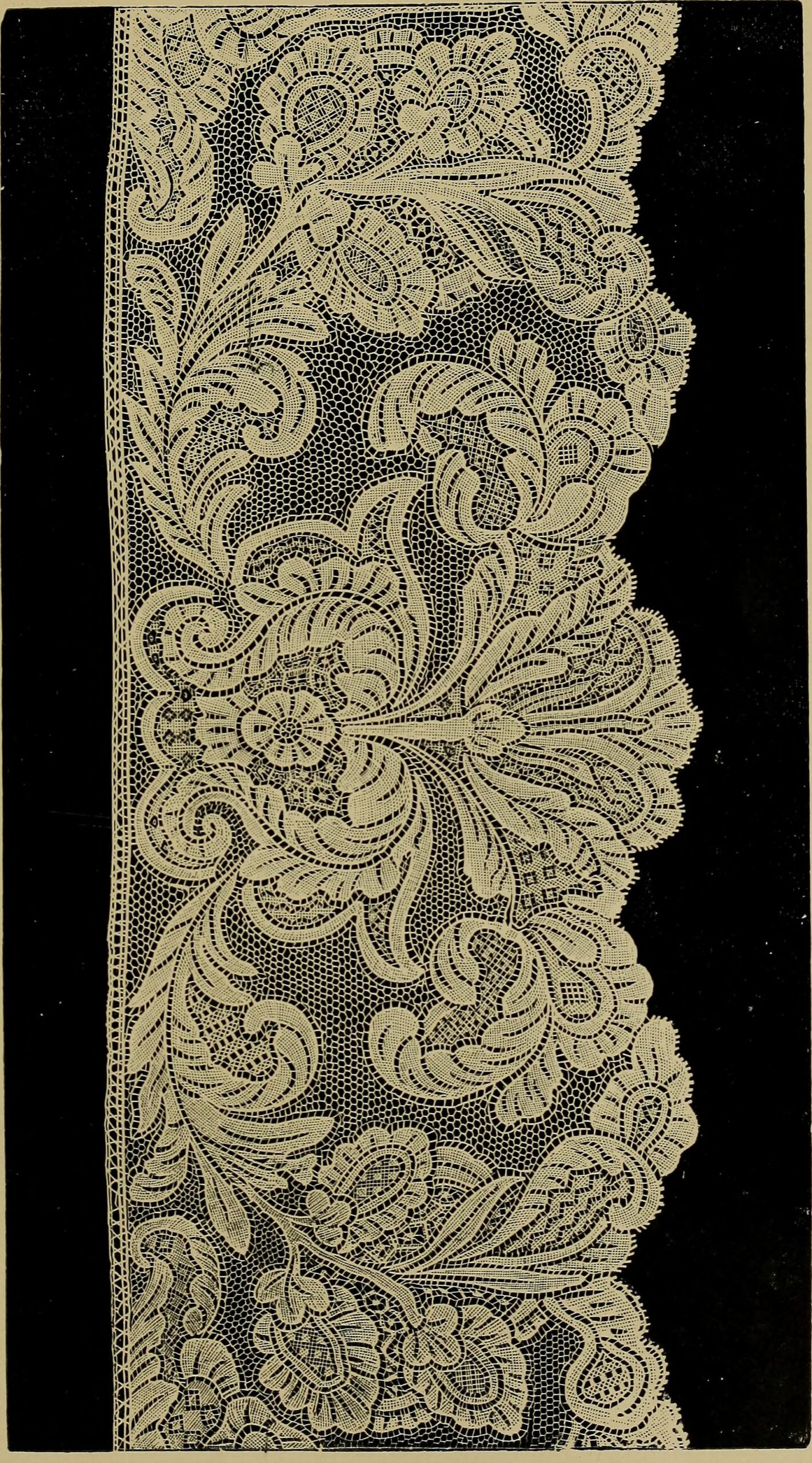 Historical illustration of lace craftsmanship
